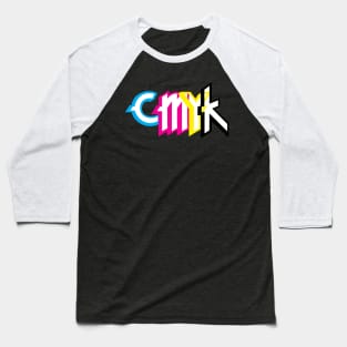 CMYK - Dark Mode Baseball T-Shirt